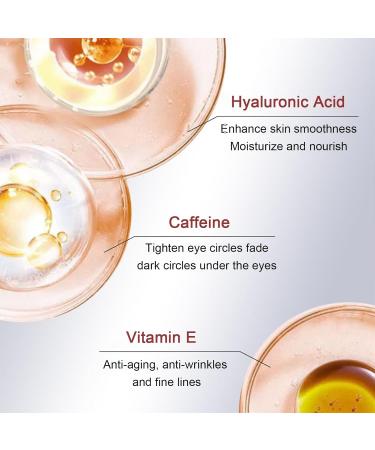 Caffeine Eye Cream for Dark Circles & Puffiness | Anti-Aging Under Eye Serum for Bags Wrinkles & Fine Lines - Visible Firming & Tightening Formula - Buy Online on SooperMarket.com