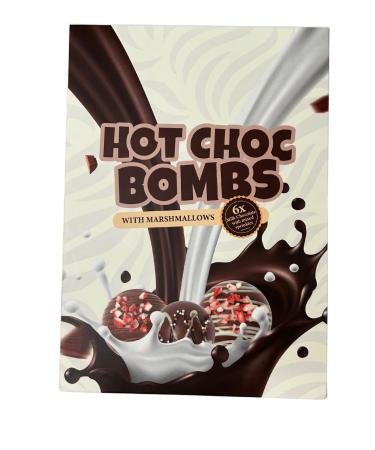 Christmas Hot Chocolate Bombs Gifts With Marshmallow Inside - 6 Decorated Cocoa Bombs Xmas Chocolate Balls - Hot Chocolate Gift Set Christmas Stocking Filler Kids Men Women Xmas Eve Box Fillers