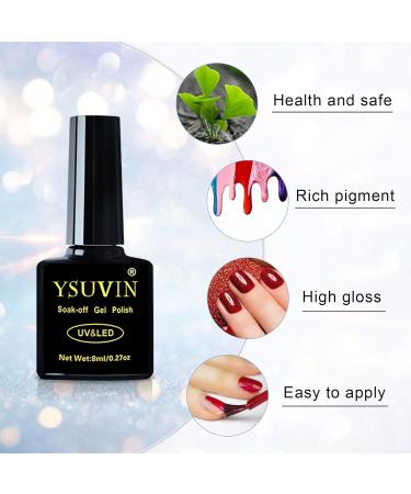 Yueshop White Beige Collection Gel Nail Polish Set - 6 Nude & Natural Skin Tone Colors - Soak Off UV LED Lamp - Manicure Kit 8ml x 6 - Buy Online on SooperMarket.com