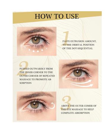 Polypeptide Eye Cream for Dark Circles & Puffiness | Anti-Aging Firming Eye Serum for Bags & Wrinkle Removal - Buy Online on SooperMarket.com