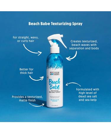 Not Your Mother's Beach Babe Sea Salt Spray - 8 fl oz (3-Pack) - Texturizing Spray for Tousled Hair with Matte Finish - Add Texture and Grit - Best Deal! - Buy Online on SooperMarket.com