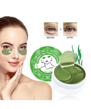 DELISOUL Collagen Under Eye Patches - Seaweed Eye Mask for Dark Circles & Puffiness - Anti Wrinkle Eye Gel Treatment for Puffy Eyes & Under Eye Bags - Improve & Firm Eye Skin - Buy Online on SooperMarket.com