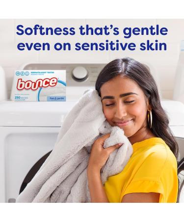 Bounce Free & Gentle Fabric Softener Dryer Sheets 240 Count | Premium Softness for All Fabrics | International Shipping Available - Buy Online on SooperMarket.com