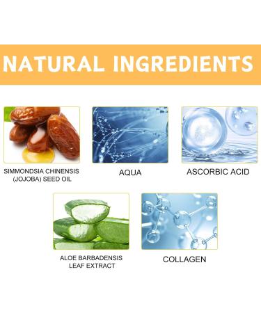Vitamin C & Collagen Serum Vitamin C Serum For Face Face Serum For Skin Brightening Wrinkle Remover Anti Aging Serum Skincare for Anti-Wrinkle Acne Dark Spots Sun Damage Antioxidation 50ml - Buy Online on SooperMarket.com