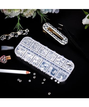 Mr. Pen 2000 pcs Rhinestones Set with Tweezer and Picking Pen for Crafts, Face, Nails, Makeup - Flat Back Round Rhinestones - Buy Online on SooperMarket.com