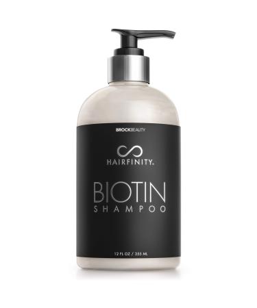 Hairfinity Biotin Shampoo - Sulfate and Silicone Free - Best for Damaged Dry Curly or Frizzy Hair - Thickening for Fine Thin Hair Safe for Color and Keratin Treated Hair