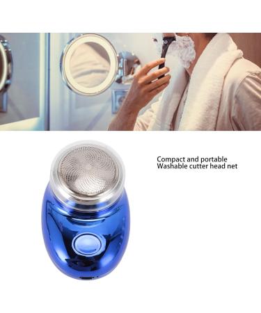 Beard Trimmer for Men Stainless Steel Electric Cordless USB Rechargeable Beard Hair Trimmer Electric Beard Clipper Fine Trimming Portable Beard Trimmer for Travel Use Electroplated Blue - Buy Online on SooperMarket.com
