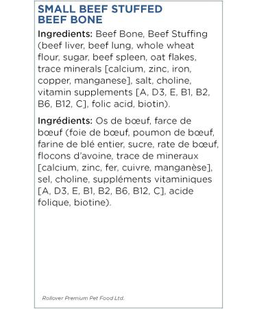 Rollover Small Beef Stuffed Beef Bone - Buy Online on SooperMarket.com