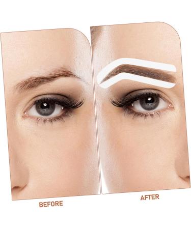 Mikinona 12 Sheets Eyebrow Ruler Stencils White Brow Mapping Stickers Eye Brow Shapers - Buy Online on SooperMarket.com