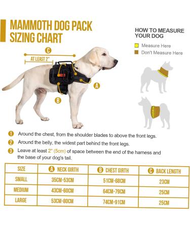 OneTigris Mammoth Dog Backpack 2.0 - Tear-Resistant Camping & Hiking Backpack for Medium/Large Dogs (M Black) - International Shipping Available - Buy Online on SooperMarket.com