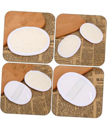 6 Pcs Natural Bath Towel & Luffa Scrubber Set - Eco-Friendly Face Sponge & Body Cleaning Gloves for Spa-Like Bath Experience - Buy Online on SooperMarket.com