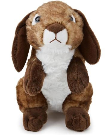 Zappi Co Brown Bunny Rabbit Plush Toy (20cm) - Eco-Friendly Safari Animals Series, 100% Recycled Material - Buy Online on SooperMarket.com