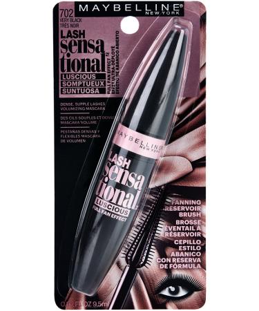 Maybelline Lash Sensational Luscious Washable Mascara Very Black 0.32 fl. oz. (Pack of 1) - Long-lasting, Luscious Black Mascara - Buy Online on SooperMarket.com