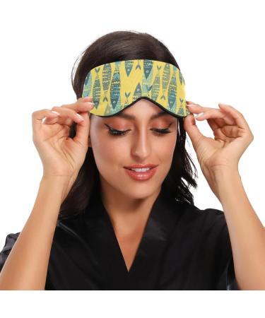 Haskirky Light Blocking Eye Mask for Adults - Breathable & Adjustable Sleep Mask for Travel, Yoga, Meditation - Cartoon Fish Design - Buy Online on SooperMarket.com