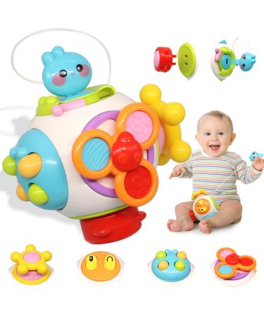 Delee Montessori toys from 1 year 7 in 1 motor cubes Motoric toy from 1 year Busy Cube for Toddlers activity cubes Montessori Baby educational toys for 2 3 years of children