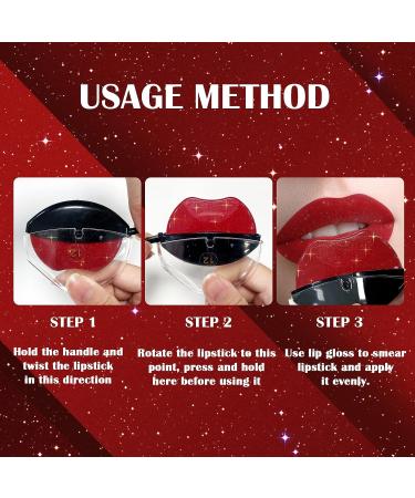 DAGEDA Lazy Lipstick: 3 Colors Magic Pearl, Long-Lasting Waterproof Formula for Lazy People - Color A - Buy Online on SooperMarket.com