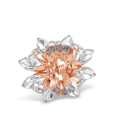 3PCS Crystal Rhinestone Rose Gold Hair Claw Clips for Women & Girls - Buy Online on SooperMarket.com