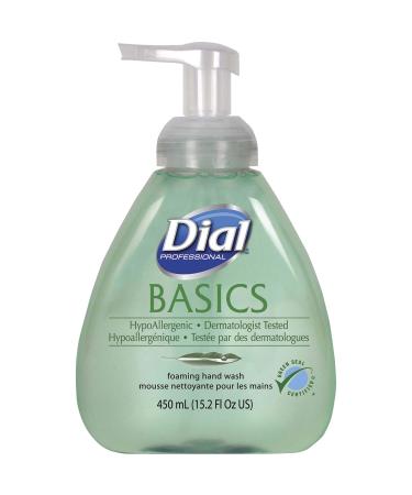 Dial Professional Basics Hypoallergenic Foaming Hand Wash Green Seal Certified 15.2 OZ Pump Bottle (Pack of 4)
