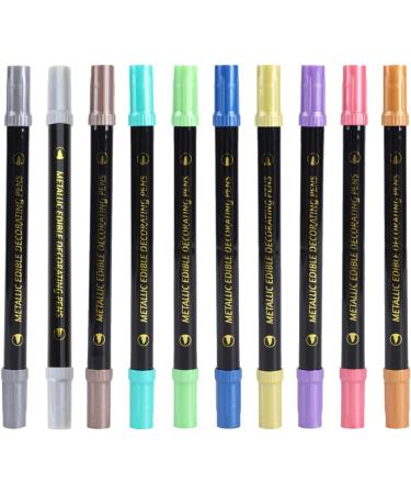 Food Coloring Pens Color Double Sided Edible Food Coloring Marker with Fine and Thick Tip Food Grade Marker - Buy Online on SooperMarket.com