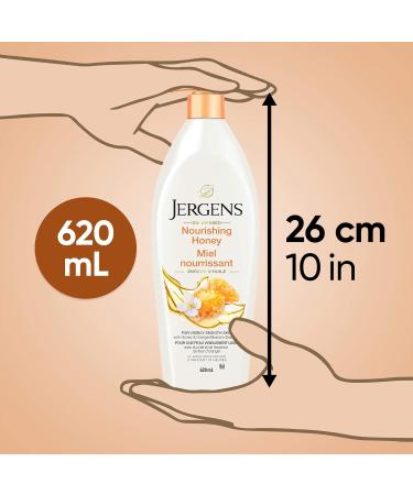 Jergens Nourishing Honey Moisturizer & Body Lotion for Dry Skin (620 mL) 620 ml (Pack of 1) Honey - Buy Online on SooperMarket.com