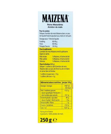 Buy Maizena Pure Corn Starch 250g | Premium Quality Corn Starch for Baking & Cooking - Fast International Shipping - Buy Online on SooperMarket.com