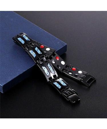 Noruion Far Infrared Ion Bracelet Noruion Far Infrared Ionizer Wristband Magnetic Bracelet Magnetic Bands for Men Men's Bracelet Adjustable Length with Titanium Power Magnetic Bracelet (1pcs) - Buy Online on SooperMarket.com