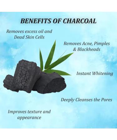 Yana Instant Whitening Activated Charcoal Face Wash & Cleanser for Men & Women Organic Formula for Deeply Unclogging Pores & Detoxifying Skin with Pure Carbon Salicylic Acid & Glutathione 60ml - Buy Online on SooperMarket.com