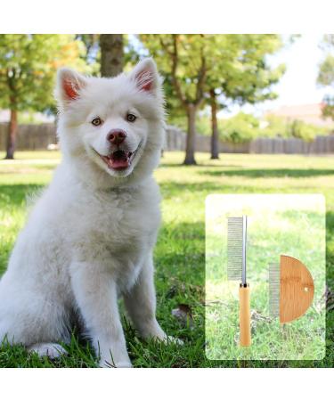 2 Pack Wooden Flea & Lice Comb for Dogs & Cats | Effective Pet Nit Removal - Buy Online on SooperMarket.com