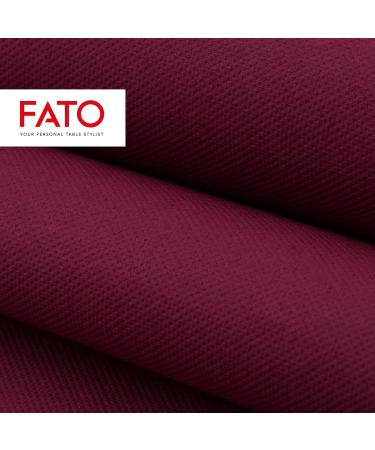 FATO Disposable Paper Napkins | Soft & Absorbent | 40 Pack 38x38 cm 4-Fold 2-Layer Burgundy Color | 100% Pure Cellulose FSC Certified - Buy Online on SooperMarket.com