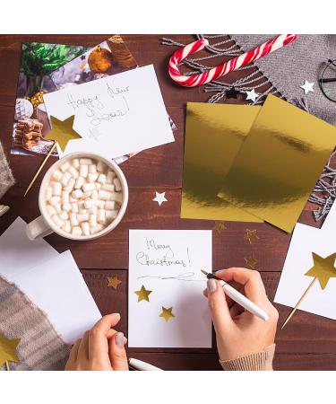 Gold Metallic Paper Sheets 60 Pack Golden Foil Mirror CardStock Shimmering Paper For Decorative Weddings & Birthdays Invitations Cardmaking & Paper Crafts Size 8.5 x 11 - Buy Online on SooperMarket.com