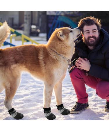 Valicaer Paw Protector Dog Boots Set of 4 Dog Shoes for Injured Paws Silicone Anti Slip Dog Paw Protectors Adjustable Socks Shoes for Small Medium Large Dogs Soft and Waterproof Dog Booties - Buy Online on SooperMarket.com