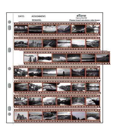 100x eTone Archival Storage Sheets 135 35mm Negative Page Preservers (100X135) 100x135pages