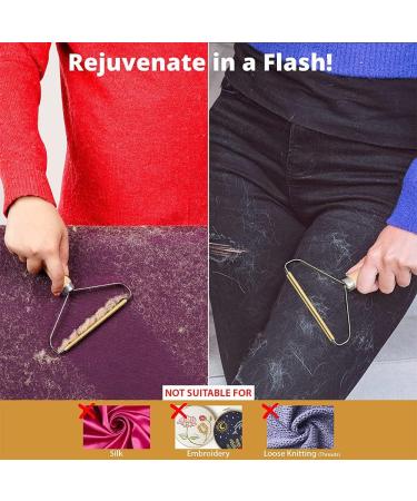 Pet Hair Remover & Lint Cleaner Pro - 2 Pack | Carpet Rake, Fabric Shaver | Dog & Cat Hair Removal Tool | Natural Wood Color - Buy Online on SooperMarket.com