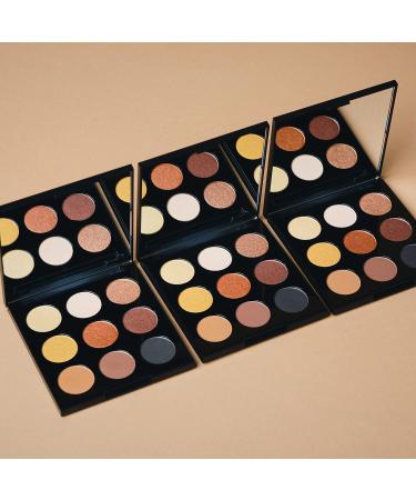 Palladio Ultimate 9-Color Eyeshadow Palette - Talc-Free Formula, High Pigmented Matte & Shimmer Shades in Golden Sands - Long Lasting, Blendable Professional Makeup - Buy Online on SooperMarket.com