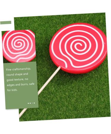 Alipis 4 Pcs Wedding Decoration Decorative Fake Lollipop Fake Lollipops Fake Lollipop Model Rainbow Lollipop Red Swirl Lollipops Toys Decorative Lollipop Ornament Wooden Food Child Candy - Buy Online on SooperMarket.com