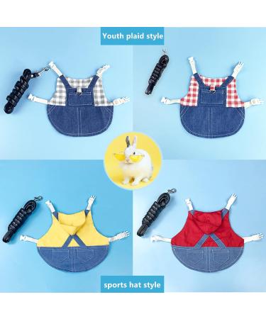 Adjustable Soft Rabbit Dishes & Leash Set | Pet Rabbit Dishes for Small Animals - Yellow (M) - Buy Online on SooperMarket.com
