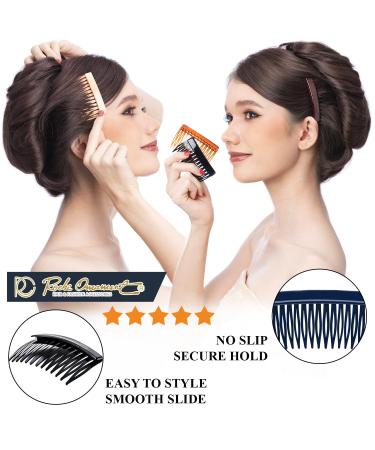 RC ROCH 12-Piece Smooth Hair Comb Set - Black Hair Clips for Women & Girls Wedding & Everyday Use - Buy Online on SooperMarket.com