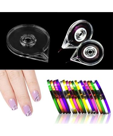 Nail Striping Tapes Box 1pc Nail Art Decoration Tape Line Holder DIY Nail Tip Nail Tape Dispensers Cases 8.5 x 6.5cm - Buy Online on SooperMarket.com