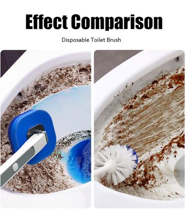 Disposable Toilet Brush with 40 Refills | Effective Toilet Bowl Cleaner Wand Set with Storage Caddy | Effortless Cleaning & Hygiene - Buy Online on SooperMarket.com