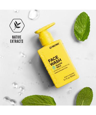Tooletries Hydrating Men s Face Wash - Aussie Mint Scent | Sulphate & Paraben Free | Moisturising Peppermint & Avocado Oil | Naturally Foaming Deep Cleansing - 150ml - Buy Online on SooperMarket.com
