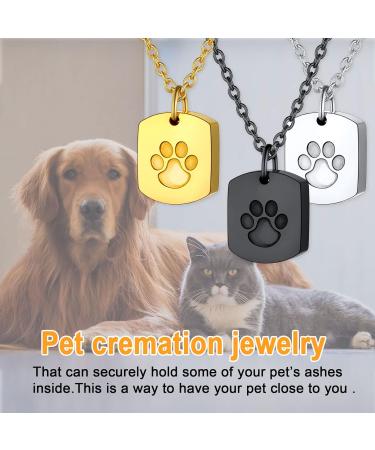 U7 Women's Cremation Urn Necklace - Cycle of Life & Celtic Knot Design Dog Footprints Wings Crucifix - Stainless Steel Pendant for Ashes - Ideal Memorial Jewelry - Buy Online on SooperMarket.com