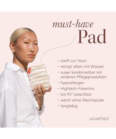 Washaben Washable Lubrication & Cleaning Pads - Reusable Hypoallergenic Skin-Friendly Supersoft Pastel Yellow Edition (6 Pack) - Pore Depth Cleaning with Water - Buy Online on SooperMarket.com
