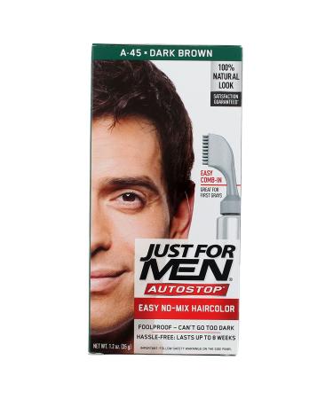 Just For Men Dark Brown Hair Color #45 - 1ct | International Shipping | Perfect Grey Coverage - Buy Online on SooperMarket.com