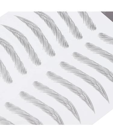 6D Waterproof Eyebrow Transfer Stickers - Professional Eyebrow Makeup Tool for Women & Girls | Black (BLACK-07) - International Shipping Available - Buy Online on SooperMarket.com