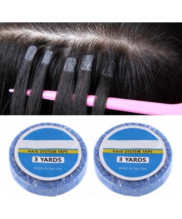 2 Rolls of Tape Extensions Glue Double-sided Adhesive Tape Wig Support Tape Replacement Tape for Tape in Hair Extensions Waterproof Sweat-proof Strong Adhesive Hair System - Buy Online on SooperMarket.com