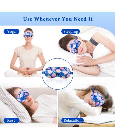 Cooling Eye Mask - Gel Eye Mask for Dark Circles Migraines & Eye Surgery - 3 in 1 Weighted Warm Compress for Dry Eyes & Blepharitis - Blue - Buy Online on SooperMarket.com