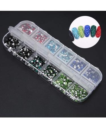 12 Grids Nails Kit Art Nail Tools Nail Decoration Set Nail Art Rhinestones DIY Nail Decoration Makeup Glitter Beads Manicure Tool Nail Rhinestones Set(#3) - Buy Online on SooperMarket.com