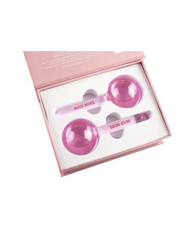 Skin Gym Ice Globe Beauty Balls: Cold Roller Massager for Face & Eyes - Reduce Puffiness, Pores, and Wrinkles - Pink - Buy Online on SooperMarket.com