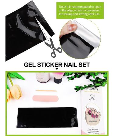 Kalolary 20PCS Nail Gel Strips - Glitter Pink Self-Adhesive Wraps - UV/LED Lamp Required - Buy Online on SooperMarket.com