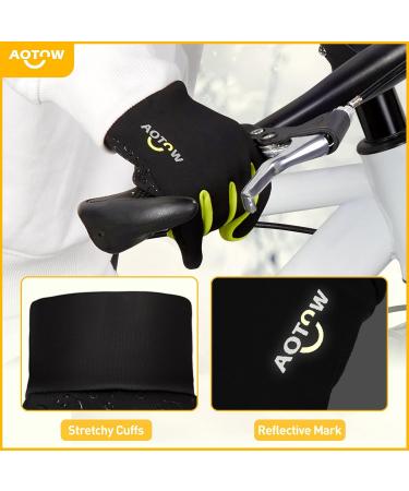 Children's Winter Cycling Gloves | Touchscreen Slipproof Windproof & Warm for Hiking & Riding | XL Yellow - Buy Online on SooperMarket.com